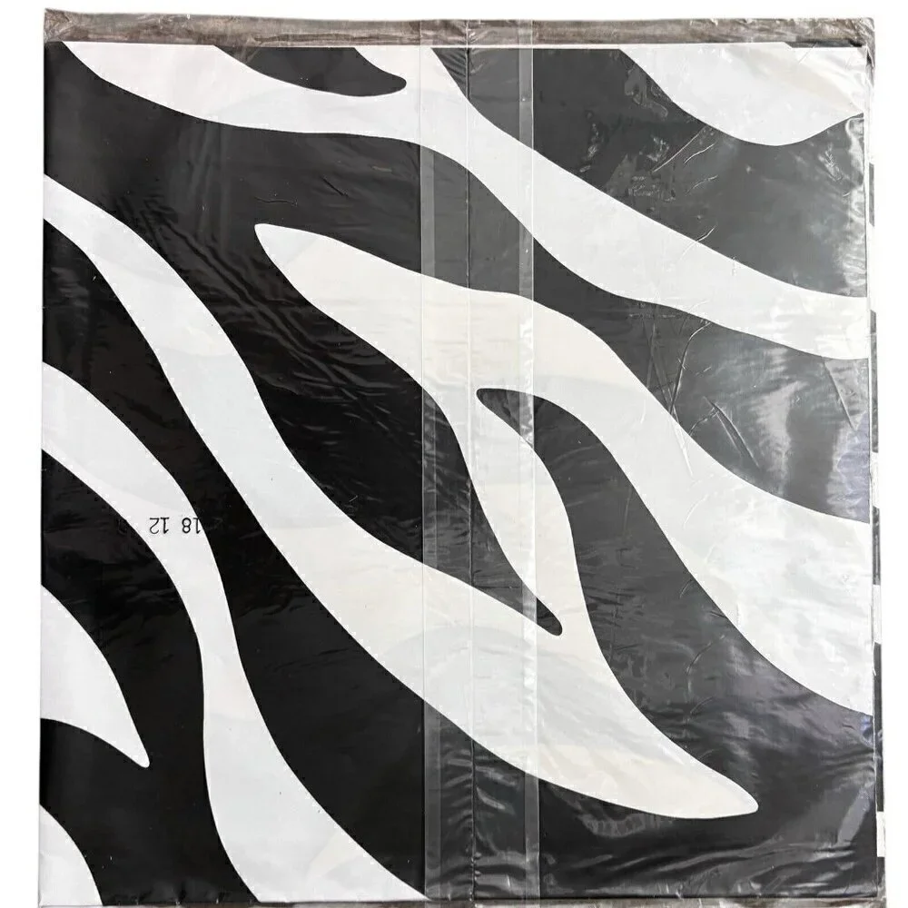 Zebra Pattern Hallmark VTG 90s Gift Wrap Paper NEW  8 1/3 Sq Ft (2 Sheets)
